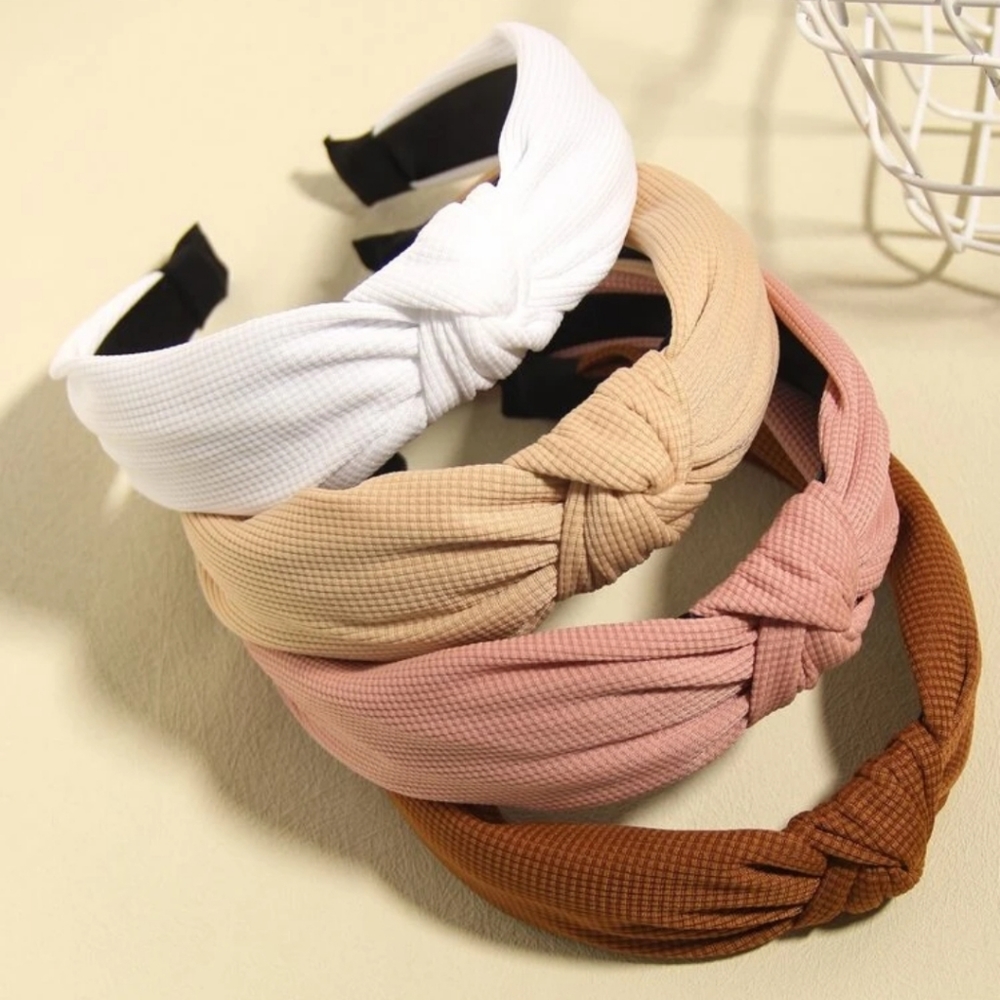4pcs Knot Decor Hair Hoop Accessory